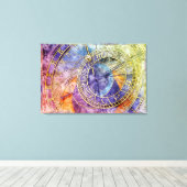 Abstrakte Zeitastrologie Leinwanddruck (Insitu (Holzboden))