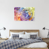Abstrakte Zeitastrologie Leinwanddruck (Insitu (Schlafzimmer))