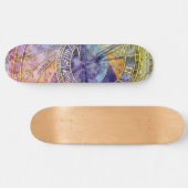 Abstrakte Zeitastrologie Skateboard (Horizontal)