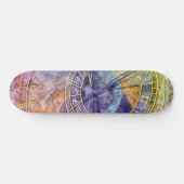 Abstrakte Zeitastrologie Skateboard (Horizontal)