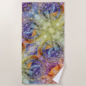 Abstrakte Zeitastrologie Strandtuch (Vorderseite)