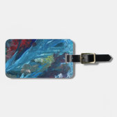 Abstrakte, zeitgenössische Farben Gepäckanhänger (Vorderseite horizontal)