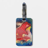Abstrakte, zeitgenössische Farben Gepäckanhänger (Rückseite vertikal)