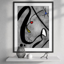 Abstrakte zeitgenössische Kunst (unrahmend)