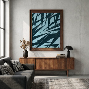 Abstrakte zeitgenössische minimalistische einzigar poster