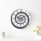 Abstrakte Zeitspirale Unendlichkeit Uhr (Zuhause)