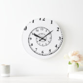 Abstrakte Zeitspirale Unendlichkeit Wall Uhr (Zuhause)