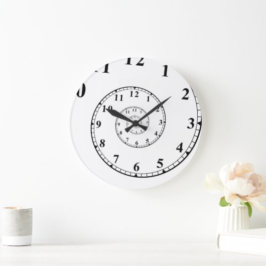 Abstrakte Zeitspirale Unendlichkeit Wall Uhr (Zuhause)