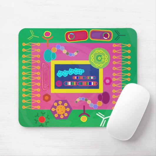 Abstrakte Zellbiologie Mousepad (Mit Mouse)