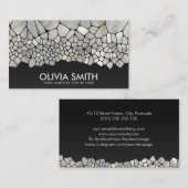 Abstrakte Zellen - Mutter der Perle Visitenkarte (Vorne/Hinten)