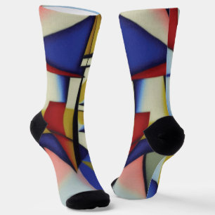 Abstrakte Zen-Cubist-Socken Socken