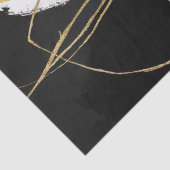 Abstrakte Zen-Hintergründe Gold Black Green Decoup Seidenpapier (Detail)