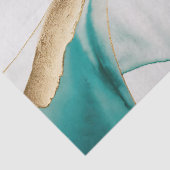 Abstrakte Zen-Hintergründe Gold Zeal Green Decoupa Seidenpapier (Detail)