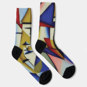 Abstrakte Zen-Kubissocken Socken (Rechts)
