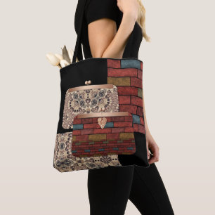 Abstrakte Ziegelmauerwerk Tasche