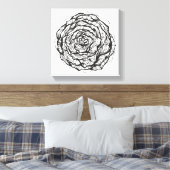 Abstrakte Zierarbeit 6 Leinwanddruck (Insitu (Schlafzimmer))