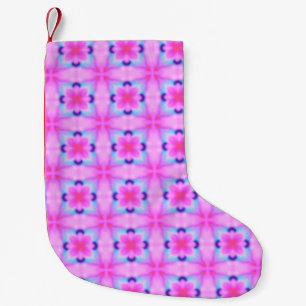 Abstrakte Ziergeometrie-Kaleidoskopstruktur Kleiner Weihnachtsstrumpf