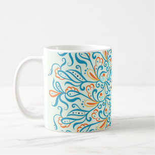 Abstrakte Ziermuster-Keramik Kaffeetasse