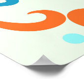 Abstrakte Ziermuster-Keramik Poster (Ecke)