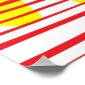Abstrakte Zitrone mit nahtlosem Blatt. Hand dr Poster (Ecke)
