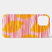 Abstrakte Zitrone mit nahtlosem Blatt-Muster. Hand Case-Mate iPhone Hülle (Rückseite (Horizontal))