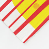 Abstrakte Zitrone mit nahtlosem Blatt-Muster. Hand Fleecedecke (Ecke)