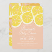 Abstrakte Zitronenfrüchte Zitronenfrüchte Zitronen Einladung (Vorne/Hinten)