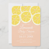 Abstrakte Zitronenfrüchte Zitronenfrüchte Zitronen Einladung (Vorderseite)