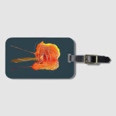 Abstrakte zitterne Blume Moderne Kunst Gepäckanhänger (Vorderseite (Horizontal))