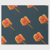 Abstrakte zitterne Blume Moderne Kunst Geschenkpapier (Flach)