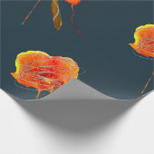 Abstrakte zitterne Blume Moderne Kunst Geschenkpapier (Ecke)