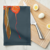 Abstrakte zitterne Blume Moderne Kunst Geschirrtuch (Viertel Falte)