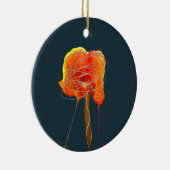 Abstrakte zitterne Blume Moderne Kunst Keramik Ornament (Rechts)