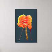 Abstrakte zitterne Blume Moderne Kunst Leinwanddruck (Vorderseite)