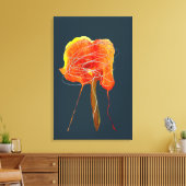 Abstrakte zitterne Blume Moderne Kunst Leinwanddruck (Insitu (Wohnzimmer))