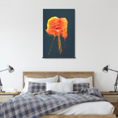 Abstrakte zitterne Blume Moderne Kunst Leinwanddruck (Insitu (Schlafzimmer))