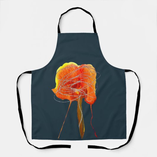 Abstrakte zitterne Blume Moderne Kunst Schürze (Vorderseite)