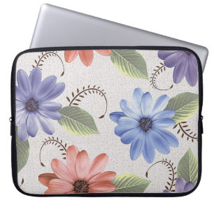 abstrakte Zuhause dekorative Blume Ölfarbe Wand b Laptopschutzhülle