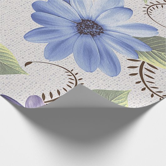 abstrakte Zuhause dekorative Blume Ölfarbe Wand bi Geschenkpapier (Ecke)