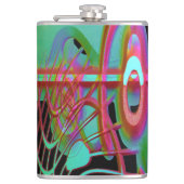 Abstrakte Zusammenhänge Flachmann (Vorderseite)