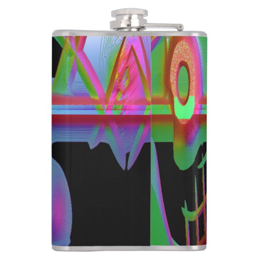 Abstrakte Zusammenhänge Flachmann (Rückseite)