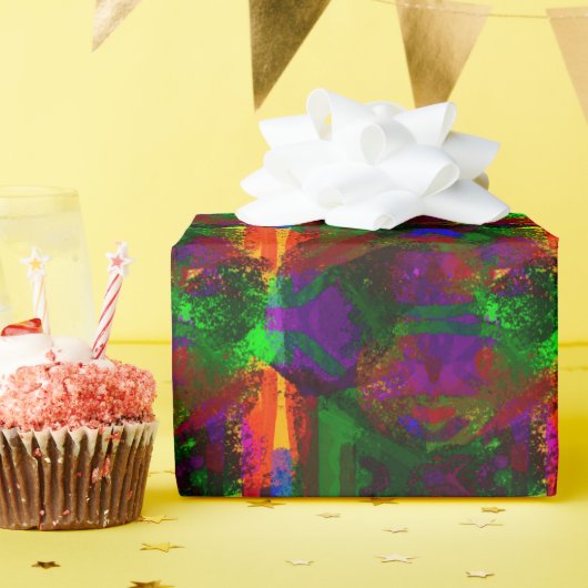 abstrakte Zusammensetzung Geschenkpapier (Geburtstagsparty)