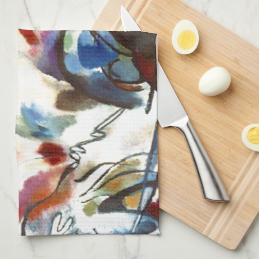 Abstrakte Zusammensetzung Kandinsky VI Geschirrtuch (Viertel Falte)