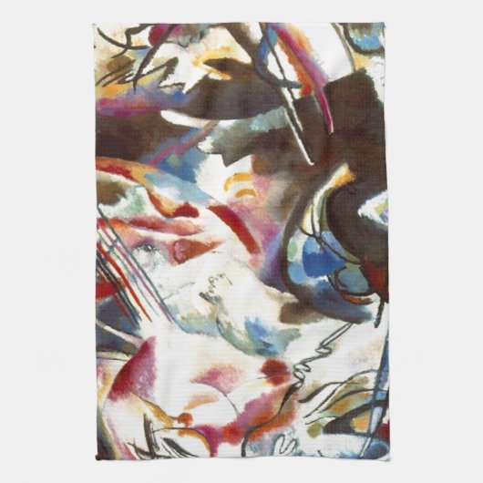 Abstrakte Zusammensetzung Kandinsky VI Geschirrtuch (Vertikal)