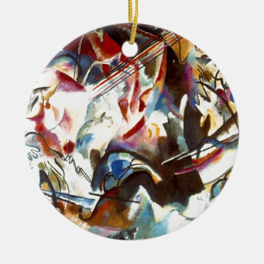 Abstrakte Zusammensetzung Kandinsky VI Keramikornament (Vorne)