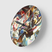 Abstrakte Zusammensetzung Kandinsky VI Runde Wanduhr (Winkel)