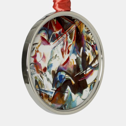 Abstrakte Zusammensetzung Kandinsky VI Silbernes Ornament (Rechts)