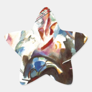 Abstrakte Zusammensetzung Kandinsky VI Stern-Aufkleber
