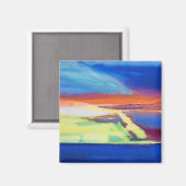 Abstrakte Zusammensetzung Magnet (Vorderseite/Rückseite)