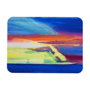 Abstrakte Zusammensetzung Magnet